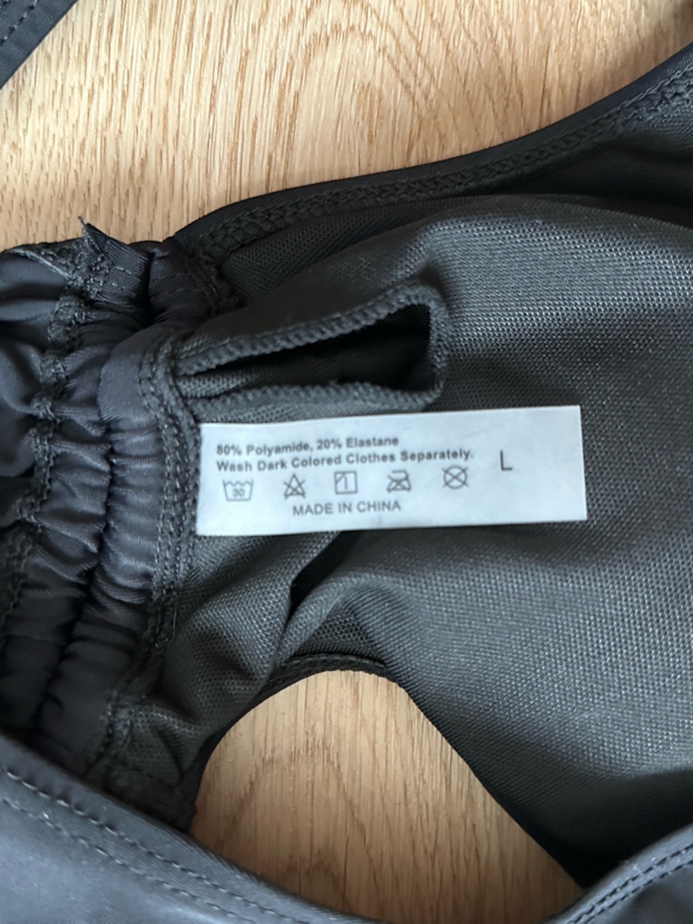 🔥2/$20 NWOT Women's Sexy Black Print High-Waisted Swim Suit Adjustable Fit Lg - Picture 8 of 9
